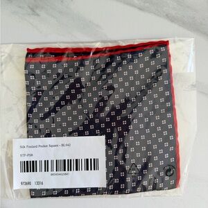 Bonobos Red and Blue Patterned Pocket Square